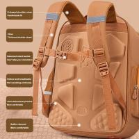 Mochila impermeable de capibara con insignia de tarjeta, muñeca, mochila escolar de gran capacidad, protección de la columna vertebral, correas anchas, mochila para estudiantes - details 1