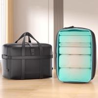 Bolsa de almacenamiento de ropa para edredón de tela Oxford, caja de embalaje de ropa impermeable de gran capacidad, organizador de ropa a prueba de polvo con cremallera - details 3