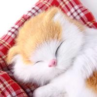 Juguetes de peluche de simulación de animales para niños, muñeco de felpa para dormir, gatos con sonido, decoraciones de juguete, regalo de cumpleaños para niños - details 16