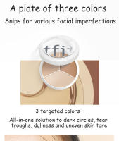 Paleta de Corrector 3 Colores Tfit Maquillaje Profesional para Corrector de Ojeras, Marcas en la Piel Herramientas de Cuidado de la Piel de Belleza - details 2