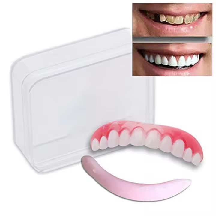Instant Smile Comfort Fit Flex Cosmetic Teeth  One Size Fits Most, Comfortable Upper Veneer - 1