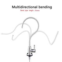 Purificador Universal de Cuello de Ganso Grifo de Cocina de Acero Inoxidable con Filtrado de Agua Potable de Osmosis Inversa Conexión Rápida de 1/4" - details 0