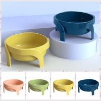 with Stand Raised Cat Bowl Anti overturning HIPS Elevated Dog Bowls Neck Protection Candy Color Cat Food Bowl Kitten - details 7