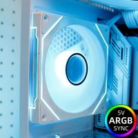 3 piezas de ventilador de refrigeración para chasis de computadora de escritorio L-J4Pro cuarta generación, 12 cm, 5V, tres pines, ARGB colorido y silencioso con diseño marino - details 4