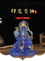 Adorno de Dios elefante, estatua de trompa de elefante, artesanía india tailandesa, estatua de Buda de resina - details 1