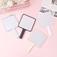 Espejo de maquillaje de mano, espejo de tocador cuadrado con mango, espejo de mano, espejos compactos para salón de SPA, espejo cosmético para mujer - details 5