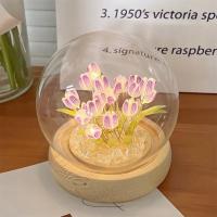 Lámpara de Noche de Tulipán Artificial Hecha a Mano DIY Decoración de Dormitorio LED - details 3