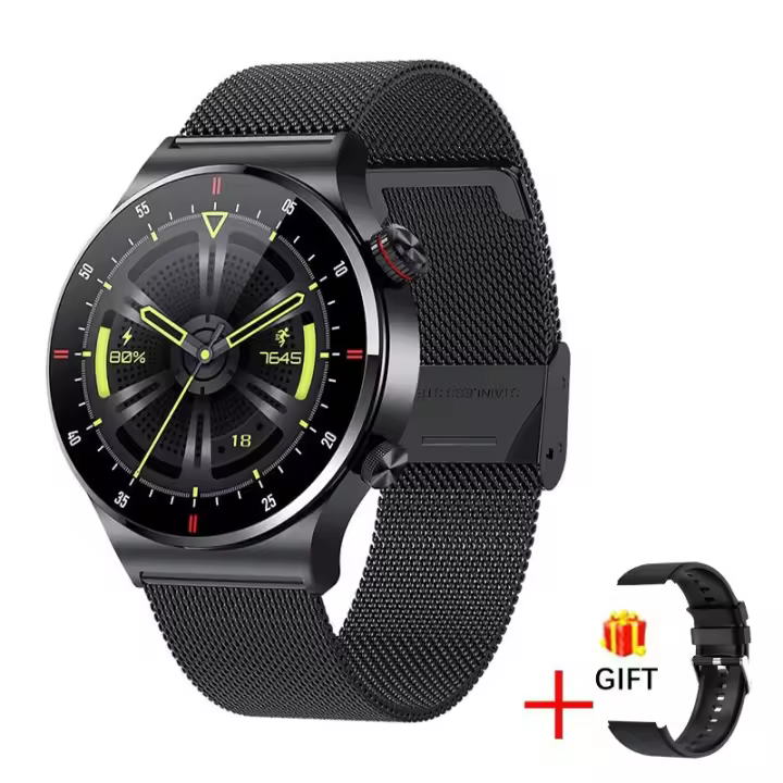 Relojes inteligentes hombre Fitness exterior deporte Música podómetro heart rate blood pressure mujer Bluetooth llamada Negocio watch - 1