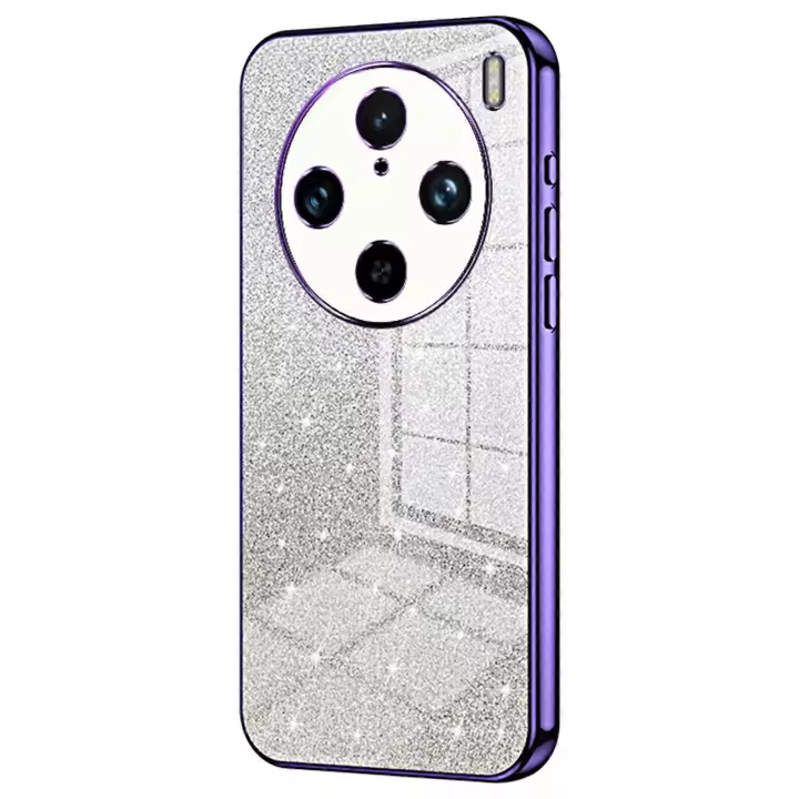 Para vivo X100 Pro 5G Funda Gradiente Brillante Pulida Orificio Fino TPU Cubierta - 1