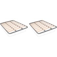 Estructura de Planchas de Acero 30x30mm con Patas Tubo de Acero Pintura Epoxy Gris Marco de Cama - details 12
