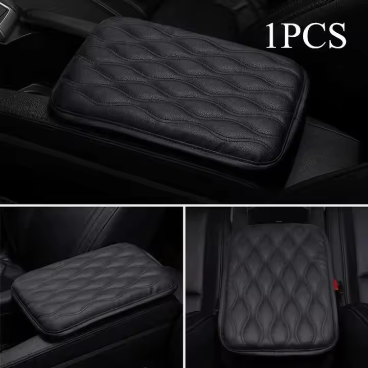 Cubierta de asiento de cuero BUNO para coche Almohadilla de apoyabrazos viscoelástica - 1