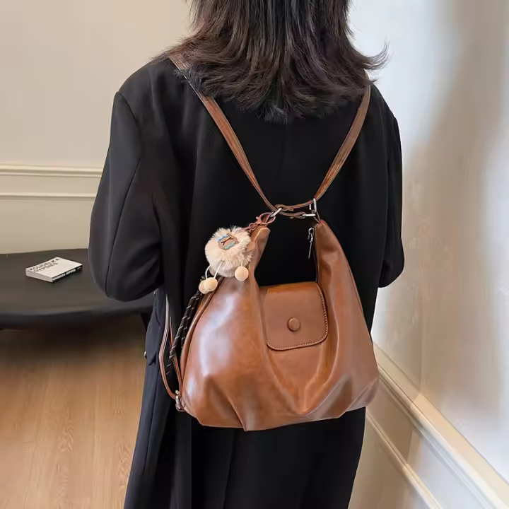Bolso de mano para mujer 2025 nueva mochila de viaje de gran capacidad bolso de hombro con diseño de nicho mochila de viaje ligera - 1