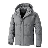 Chaqueta de Invierno para Hombre, con Capucha, Abrigada, Nueva Moda, Cortavientos, Cómoda, Informal, para Exteriores, Simple, Holgada y Gruesa - details 2