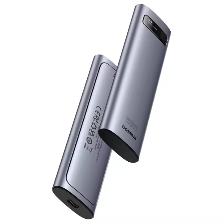Baseus M2 NVMe SATA Dual Protocol 10Gbps M.2 a USB Tipo C 3.2 Caja de Hard Drives Externos Portátiles para Almacenamiento de Datos - 1
