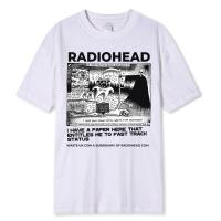 Radiohead-Camiseta clásica Vintage para Hombre, Camisetas de Rock de gira en América del Norte, Camisetas de calle de Hip Hop, Tops de gran tamaño de algodón 100% - details 8