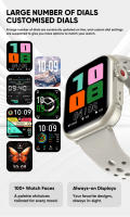2025 nuevo para reloj inteligente hombres mujeres 1,85 pulgadas HD AMOLED pantalla completa táctil IP68 impermeable Bluetooth llamada SmartWatch - details 4