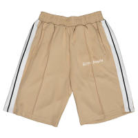 PA Angel Pantalones cortos a rayas con cinta de arcoíris, pantalones cortos holgados de cinco puntos con palmeras de calle alta, Unisex, para parejas - details 5