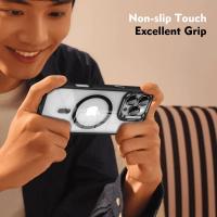 Funda de teléfono magnética de lujo a prueba de golpes para iPhone 15, 16, 14, 13, 12, 11 Pro Max, Funda protectora de lente de cristal con soporte Magsafe - details 5