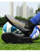 Zapatos de fútbol de alta calidad para hombres, botas de fútbol de tobillo alto para niños, zapatillas de entrenamiento de hierba antideslizantes para exteriores, TF/AG - details 23