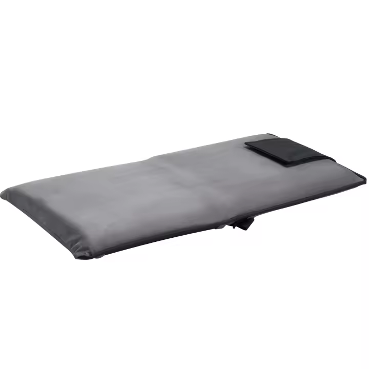 SucceBuy Silla de piso, silla de meditación ajustable de 6 posiciones con respaldo, sofá plegable para lectura, TV y juegos, gris - 1