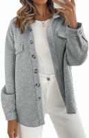 Otoño e Invierno Nueva Chaqueta Casual Ligera con Bolsillo de Diamante de Color Sólido para Mujer - details 23