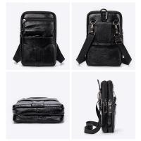 Bolso de Hombro de Cuero Genuino para Hombres Bolso Mensajero de Alta Calidad - details 3