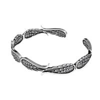 Pulseras para Hombre Ajustable con Alas de Ángel, Diseño de Plumas Retro Europeo, Joyería Masculina Moderna, Regalos para Hombre 2025 - details 4