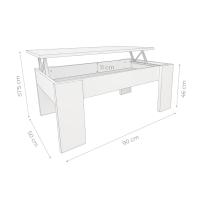 mesa café, mesa elevable, mesa de salón