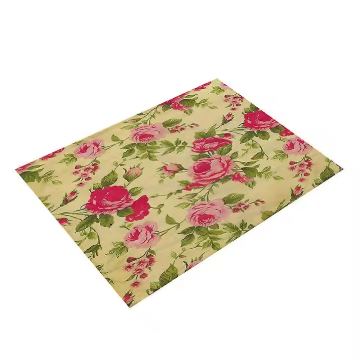 Manta de Mesa Resistente al Calor con Patrones Florales Lavable con Dibujos Animados - 1