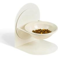 Cuenco elevado inclinado para gatos de interior, cuenco de cerámica elevado para comida para gatos con soporte de Metal, cuenco antideslizante y antiderrames para comida para mascotas para gatos - details 0