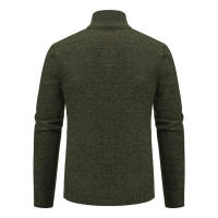 Chaqueta Deportiva Casual Para Hombre De Otoño E Invierno Nueva JERSEY Color Sólido Cuello Erguido Abrazadera De Poliéster Con Cierre De Cremallera - details 27
