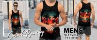 Chaleco deportivo deportivo de Fitness para hombre de verano transpirable sin mangas de cuello redondo sin mangas de Color liso Hawaiano camiseta Casual al aire libre chaleco para hombre de talla grande - details 2