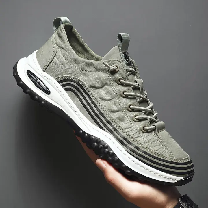 Zapatos de Verano Transpirables para Hombres Zapatos de Trabajo de Seda de Hielo - 1