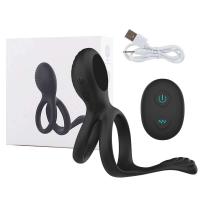 Leten Vibrador Dual para Hombres 7 Modos de Vibración, Control Remoto, Anillo Suave y Extensible - details 9
