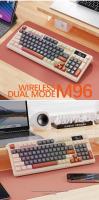 M87-teclado inalámbrico de doble modo con Bluetooth, juego de ratón, teléfono móvil, escritorio, Oficina, sin retraso - details 14