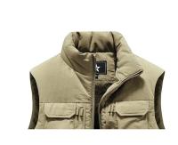 Chaleco Cargo para Hombre Abrigo Táctico de Lana Gruesa sin Mangas, Traje de Trabajo con Bolsillos, 6XL, Novedad 2025 - details 14