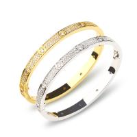 Pulsera de Acero Inoxidable Pulido para Mujer con Cadena incrustada de circonitas, Regalo de cumpleaños, Boda, Compromiso - details 0