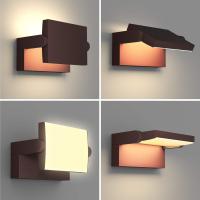 Lámpara LED de Pared de 24W para Exterior Interior IP65, Luz de Pared Ajustable, Moderno Apliques de Pared Aluminio para Entrada Jardines Pasillo Sala, Blanco Cálido 2700K-3000K, Bronce - details 2