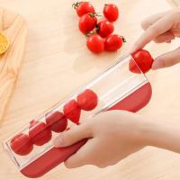 Nuevo cortador de uvas de plástico, rebanador rojo y verde, separador de verduras multifuncional, rebanador Manual de ensalada, utensilio de cocina - details 7