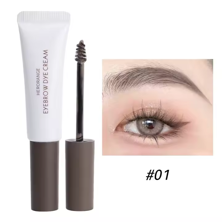 Gel crema para cejas duradero, 4 colores, resistente al agua, tinte rápido, tinte fácil, máscara para cejas, potenciador de sombra, maquillaje, herramientas cosméticas de belleza - 1