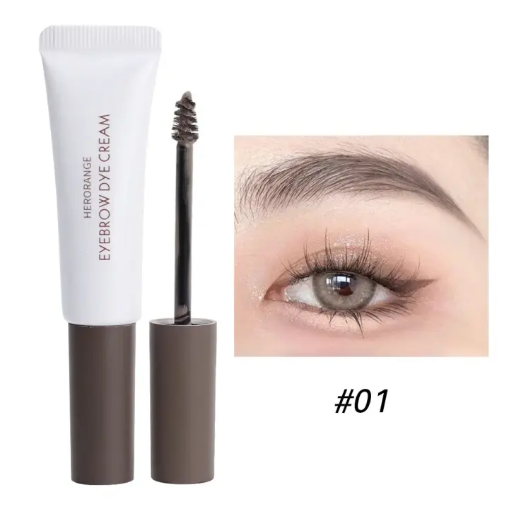 Gel crema para cejas duradero, 4 colores, resistente al agua, tinte rápido, tinte fácil, máscara para cejas, potenciador de sombra, maquillaje, herramientas cosméticas de belleza - 1