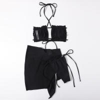 Bikini plisado Bandeau para mujer, bañador Sexy, conjunto de Bikini con Tanga, ropa de playa para nadar, traje de baño 2023 - details 19