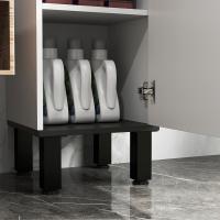 2 Puertas y Estantes Ajustable Auxiliar Morno Anti-vuelco 34x32x170 cm Blanco - details 8