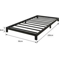 Cama de Metal Moderna Marco de 140 x 200 cm Montaje Fácil Ideal para Adultos, Niños, Adolescentes - details 8