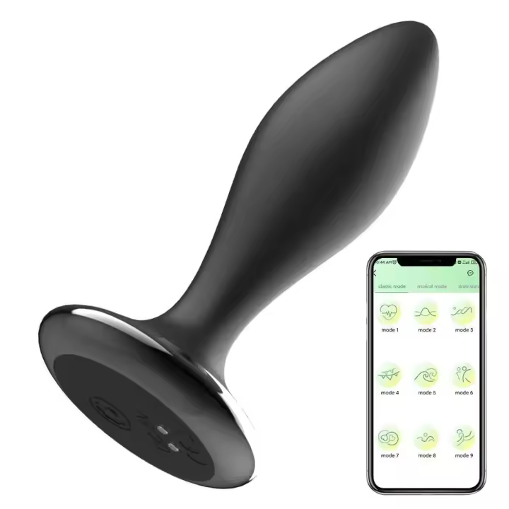 Leten Plug Anal Vibrador Control Remoto Masajeador Prostatico de Acero Inoxidable - 1