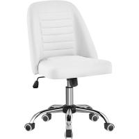 Escritorio Silla Giratoria de Cuero PU Silla Ergonómica Silla Sin Reposabrazo Silla con Ruedas - details 0
