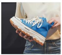 Zapatillas Deportivas de Moda y Versátiles Transpirables, Cómodas y Informales con Punta Redonda Elevada, Suela Gruesa de Lona - details 7