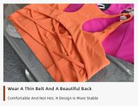 Ropa interior deportiva a prueba de golpes para mujer, chaleco transpirable Sexy para Yoga, correr y Fitness - details 2