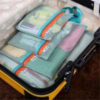Bolsa de Viaje de Malla Portátil Set de 4 Bolsas para Ropa de Viaje Organizador de Almacenamiento de Prendas de Ropa de Baño - details 0