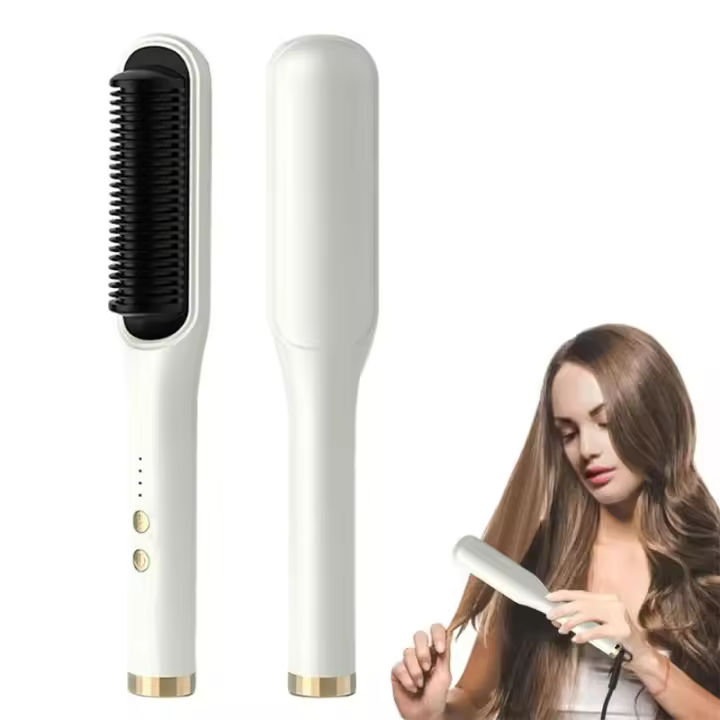 Peine de Aire Caliente Multifuncional Estilizador de Cabello Recto yrizo Certificado CE - 1